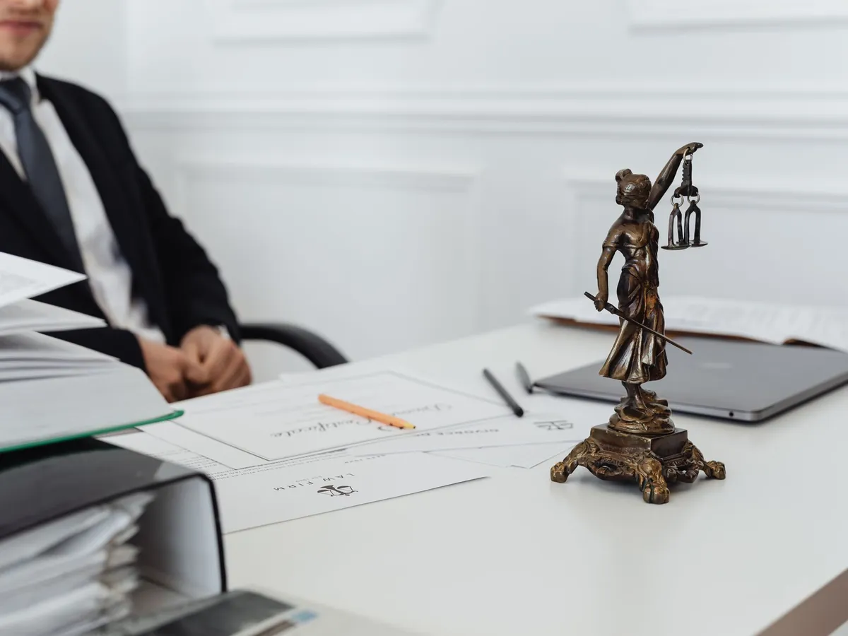 Law firm team reviewing attorneys bookkeeping and trust account records