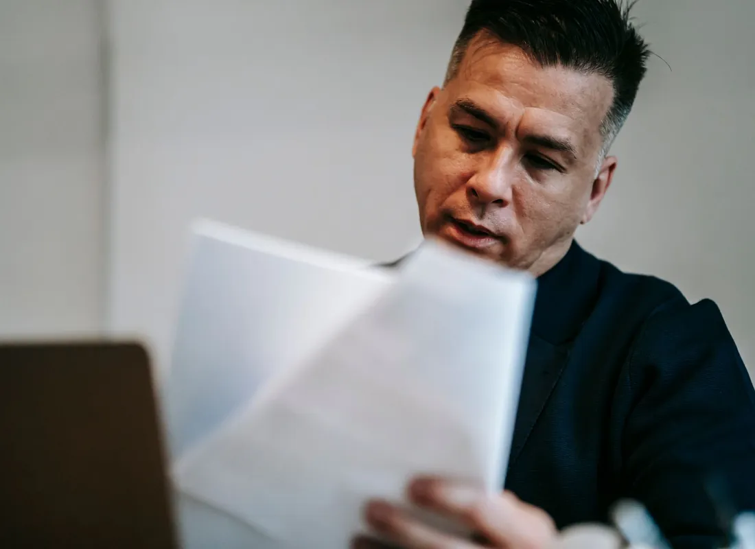 Seattle business owners reviewing financial documents together