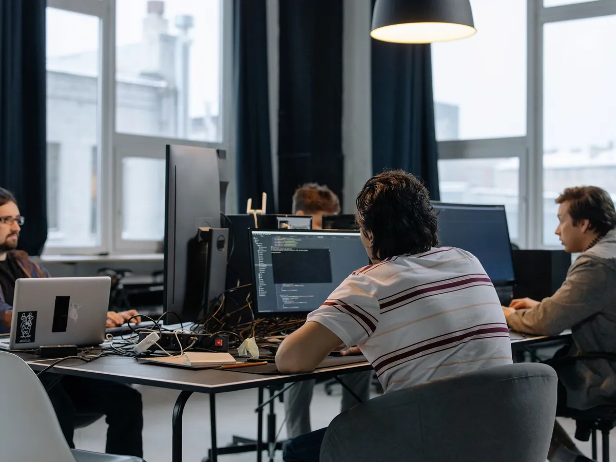 Startup founders reviewing LLC formation documents