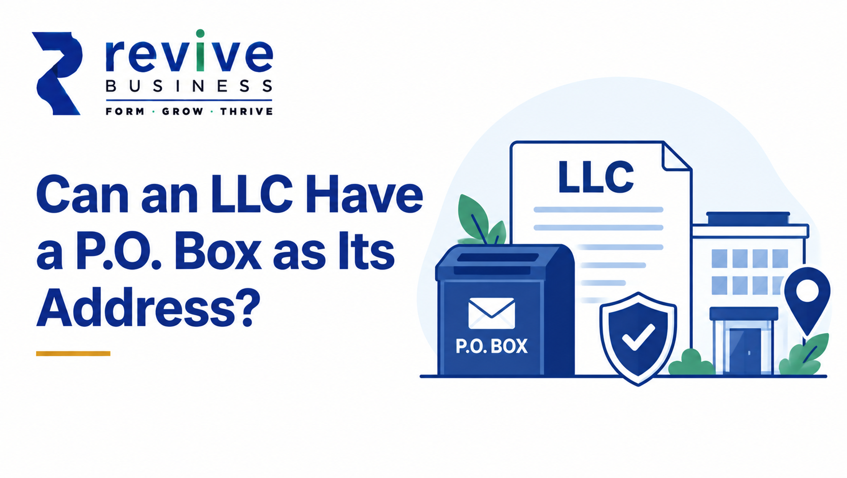 Can an LLC Have a P.O. Box